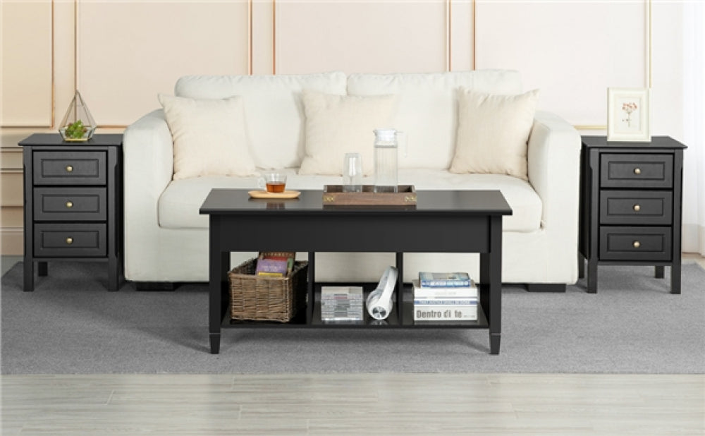 2x Side Table Nightstand End Table