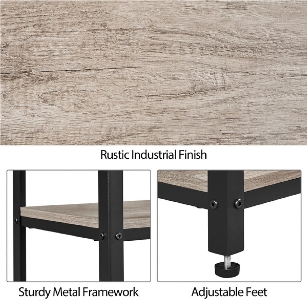 Rustic Industrial End Telephone Table