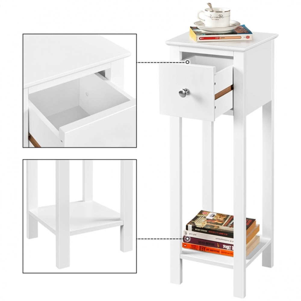 Slim Bedside Tables Set of 2