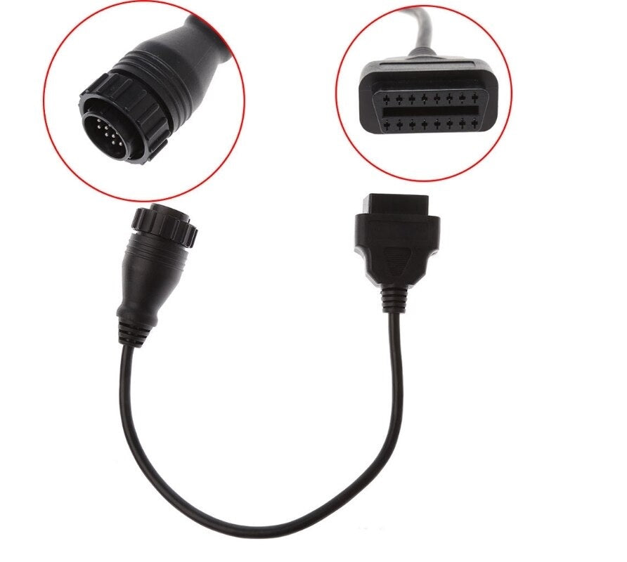 Mercedes Benz 14 Pin To 16 Pin Diagnostic Tool Obd2 Obd|| Cable - The Shopsite