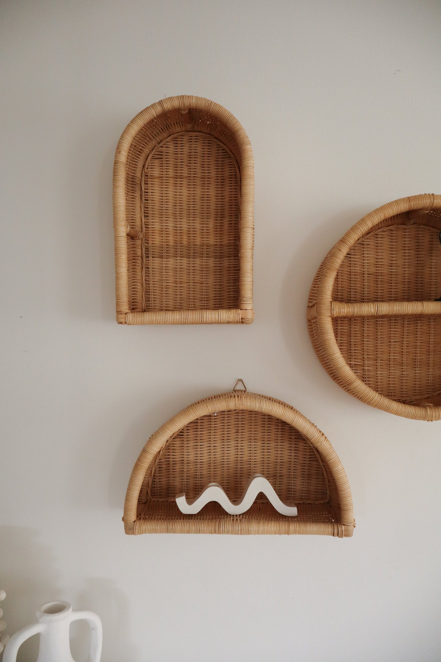 Woven Rattan Wall Shelf - ARCH
