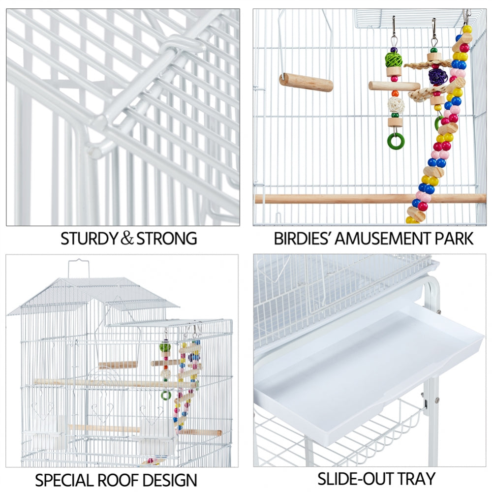 Bird Cage with Toys