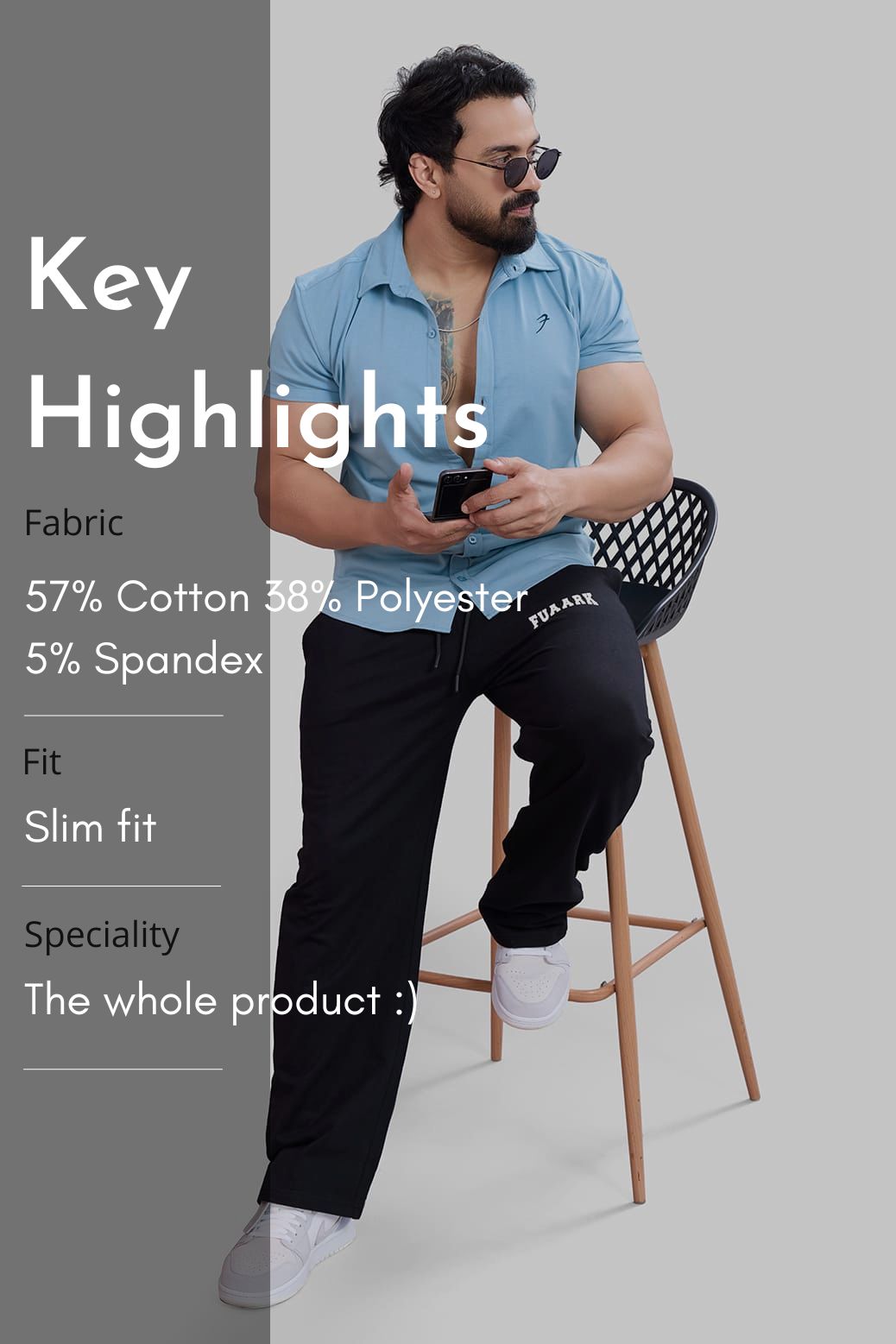 Aero Shirt Stone Blue