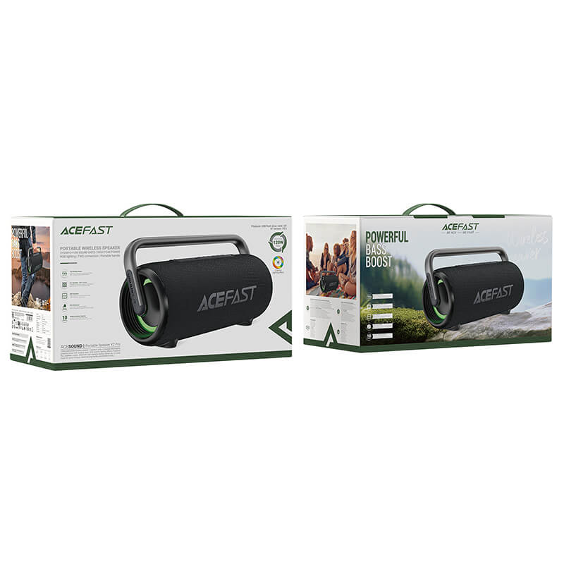 Acefast 120W Max 10H Play IPX5 Waterproof Bluetooth Speaker K2 Pro