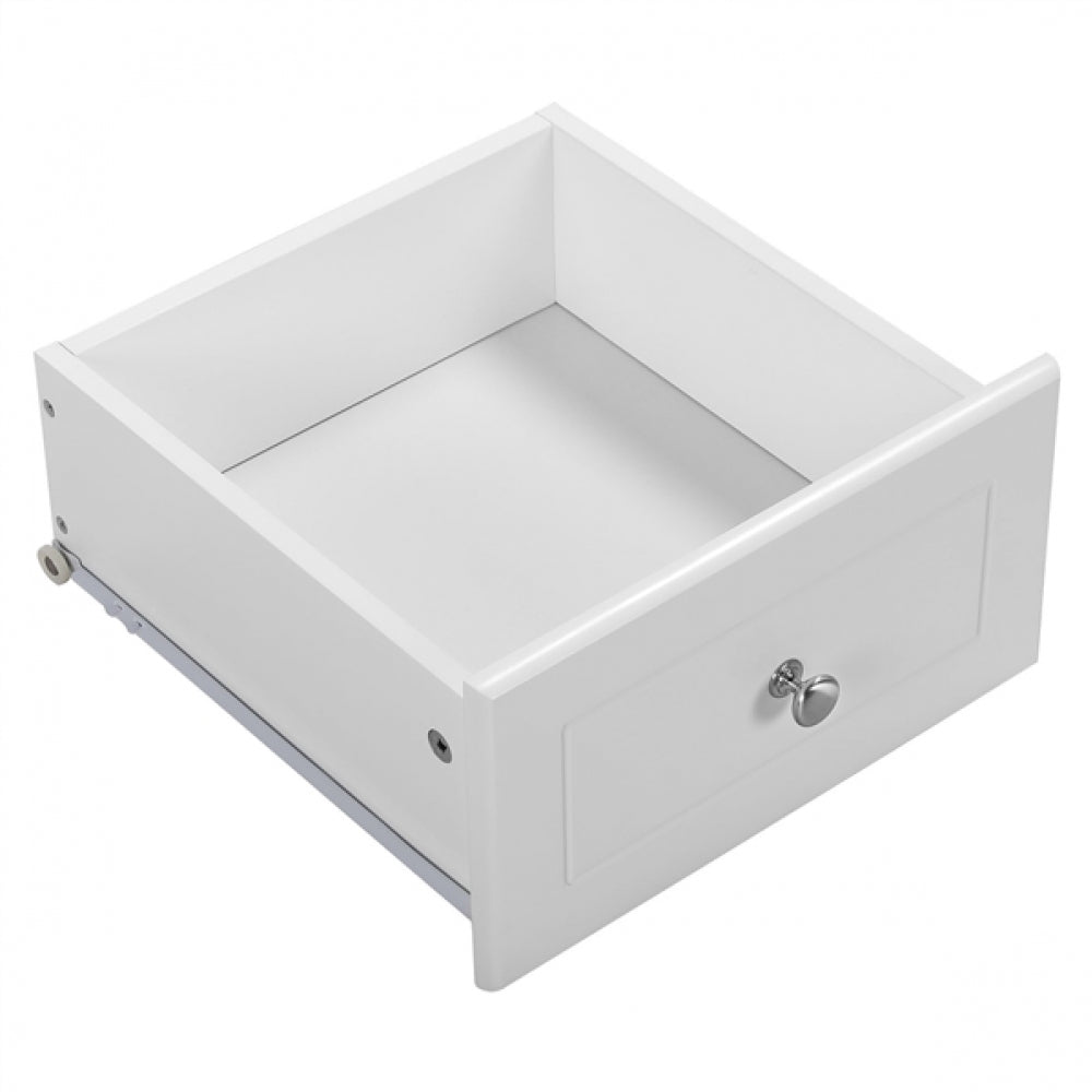 End Table with 2 Drawers and 1 Cubby Side Table Night Stand