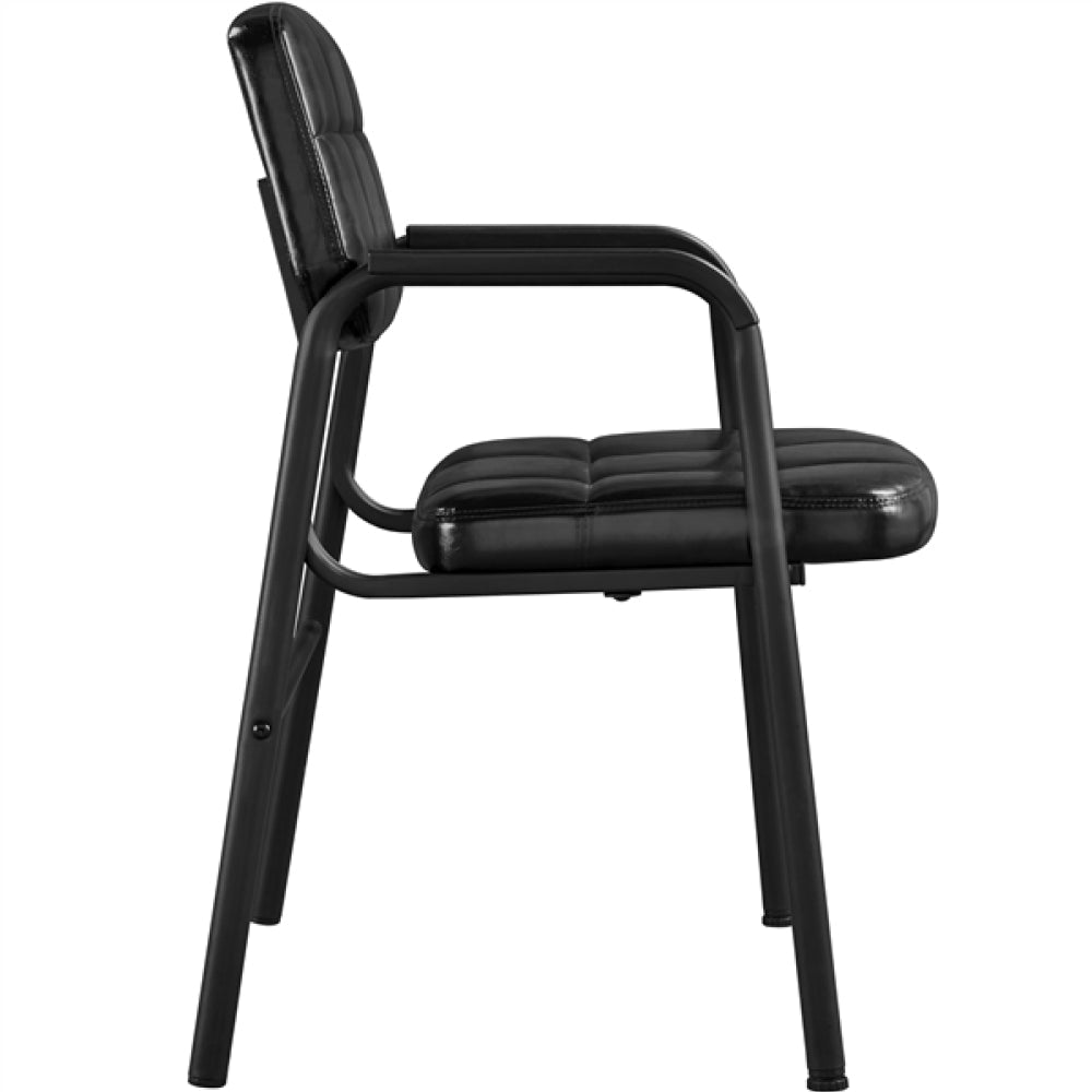 2pcs Office Reception Chairs Faux Leather Guest Chairs