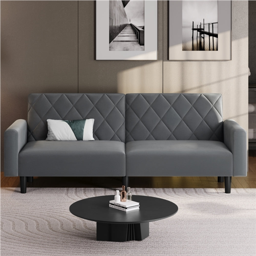 Velvet Convertible Sofa Bed