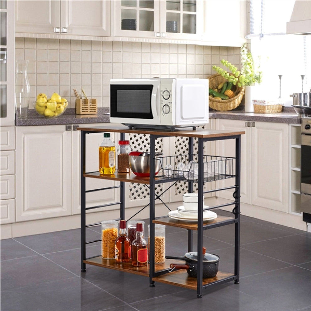 Vintage Kitchen Island Baker's Rack