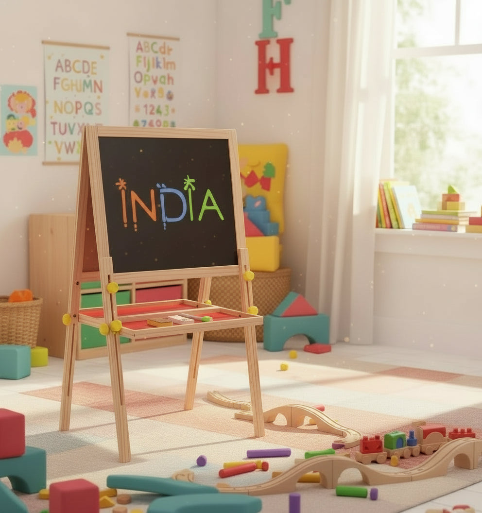 Double-Sided Magnetic Art Easel Dry Easel