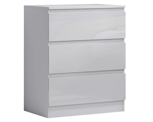 bedside table with gloss finish