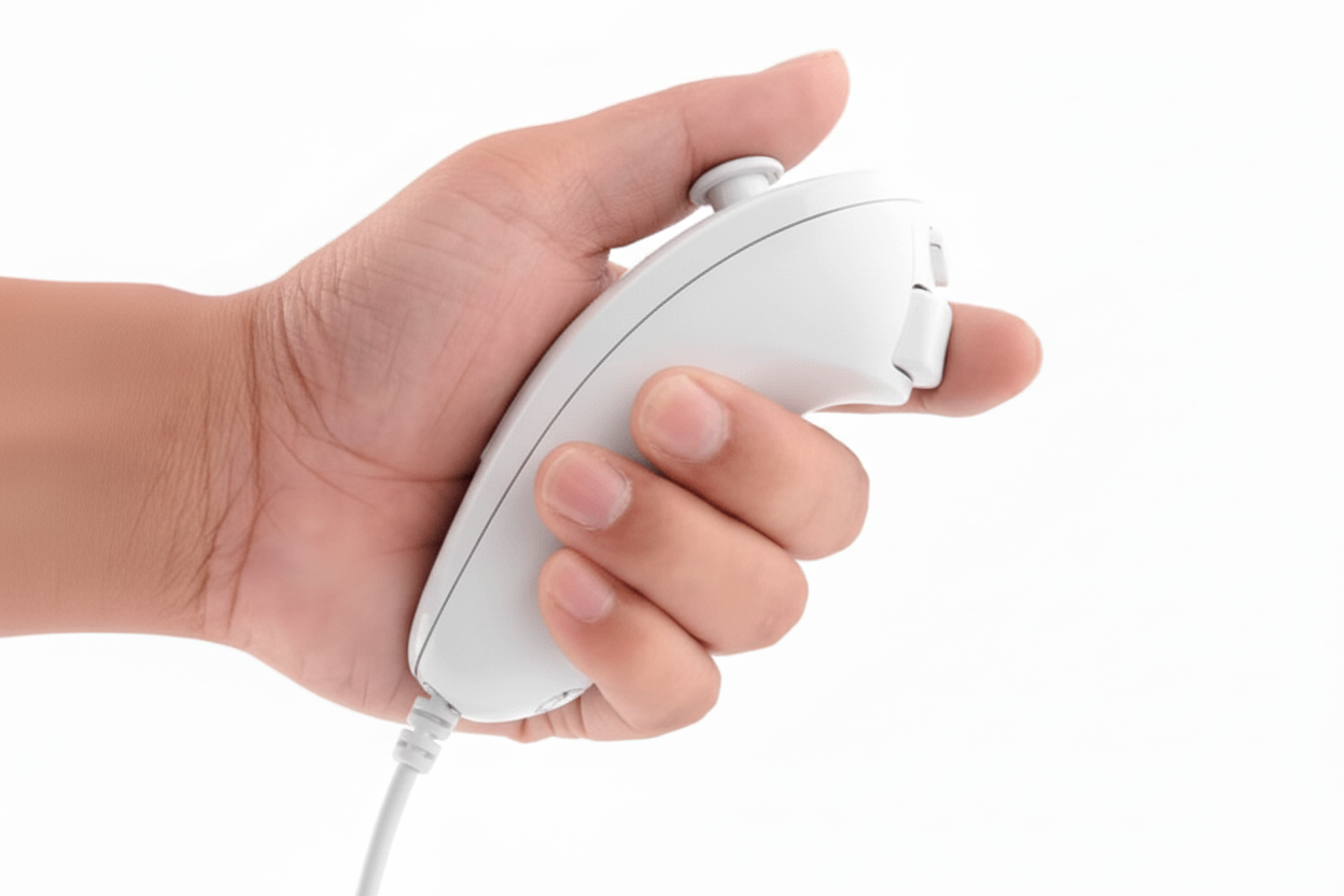 2 in 1 Wii Motion Plus Controller & Nunchuk Set – Wireless Gamepad