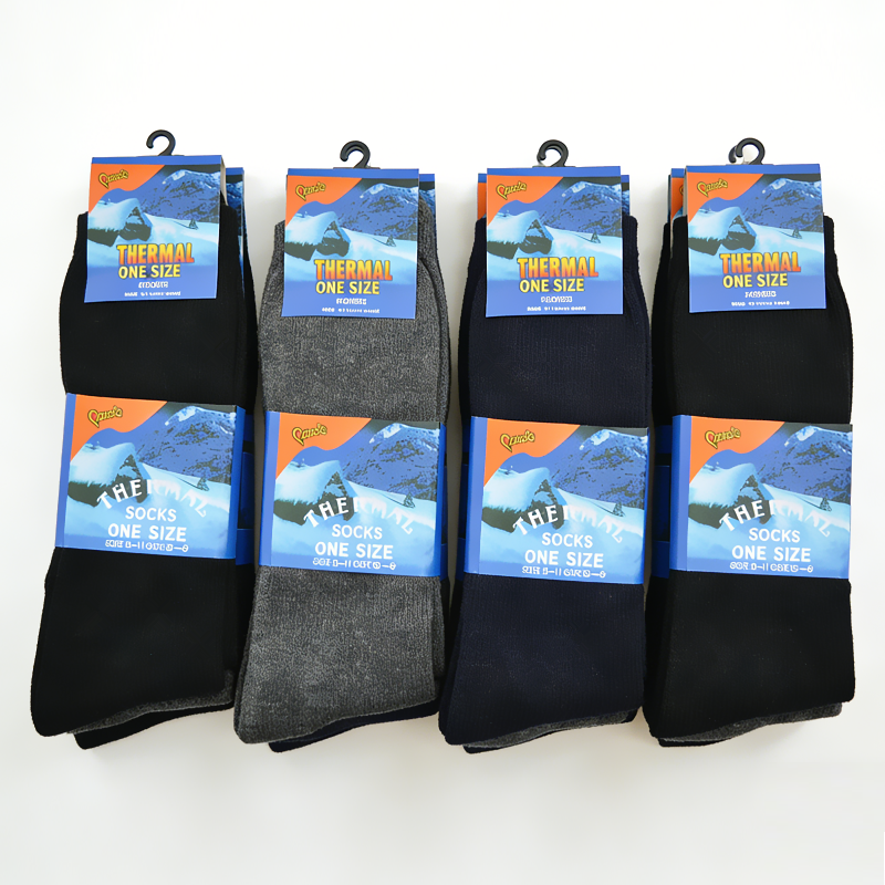 (12 Pairs) Warm Winter Thermal Socks Size 6-11