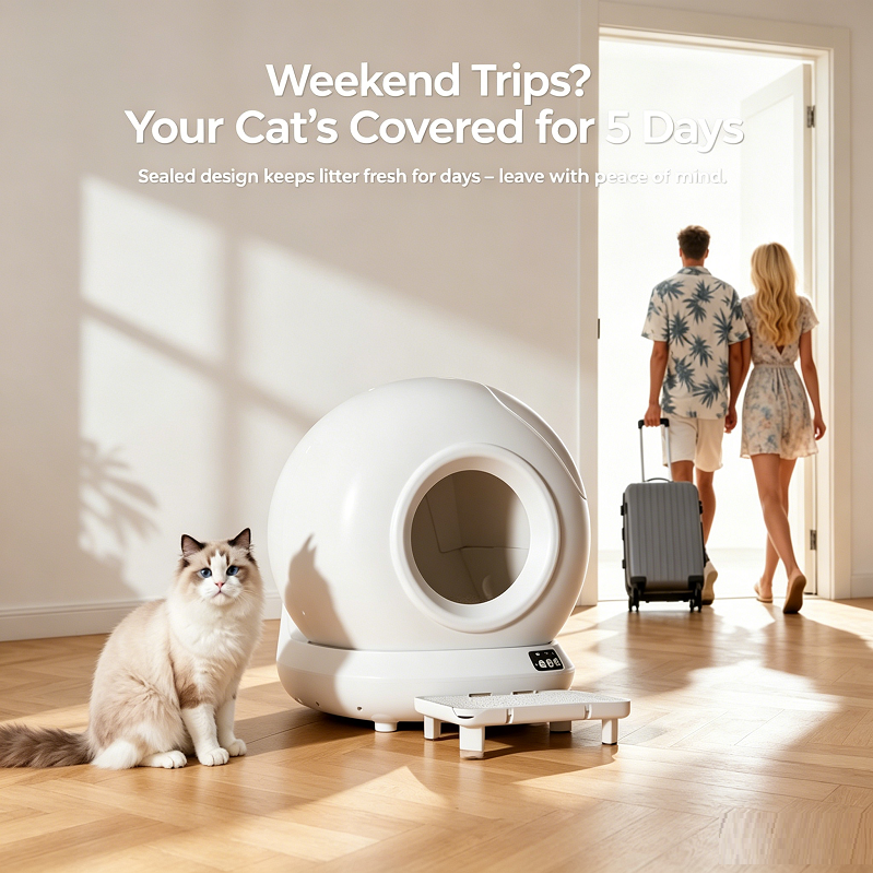 Automatic Self-Cleaning Smart Cat Litter Box