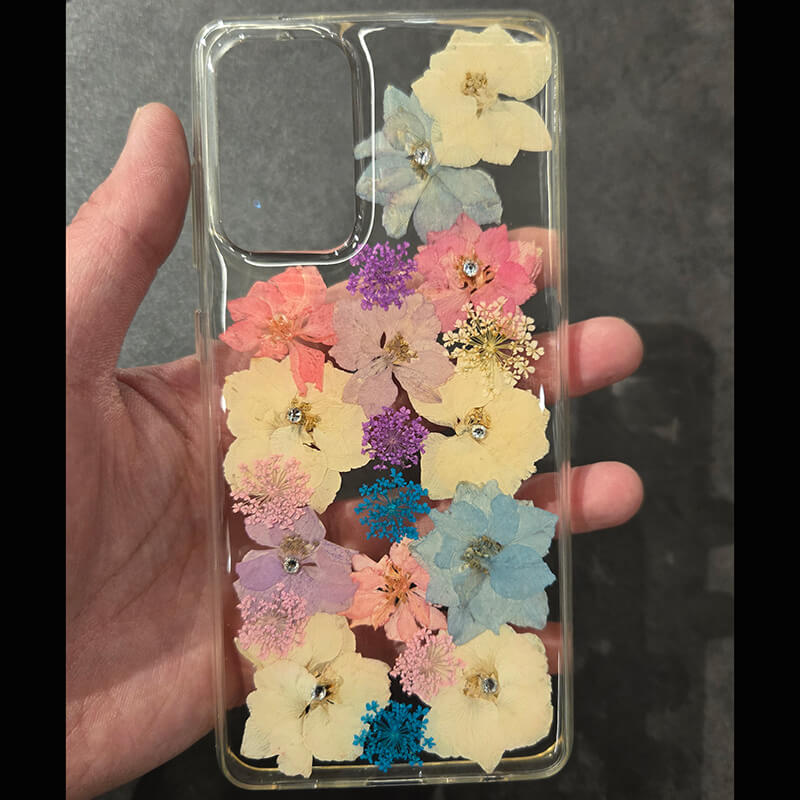 Real Flower Back TPU Shockproof Compatible with Samsung A11 2020 Case