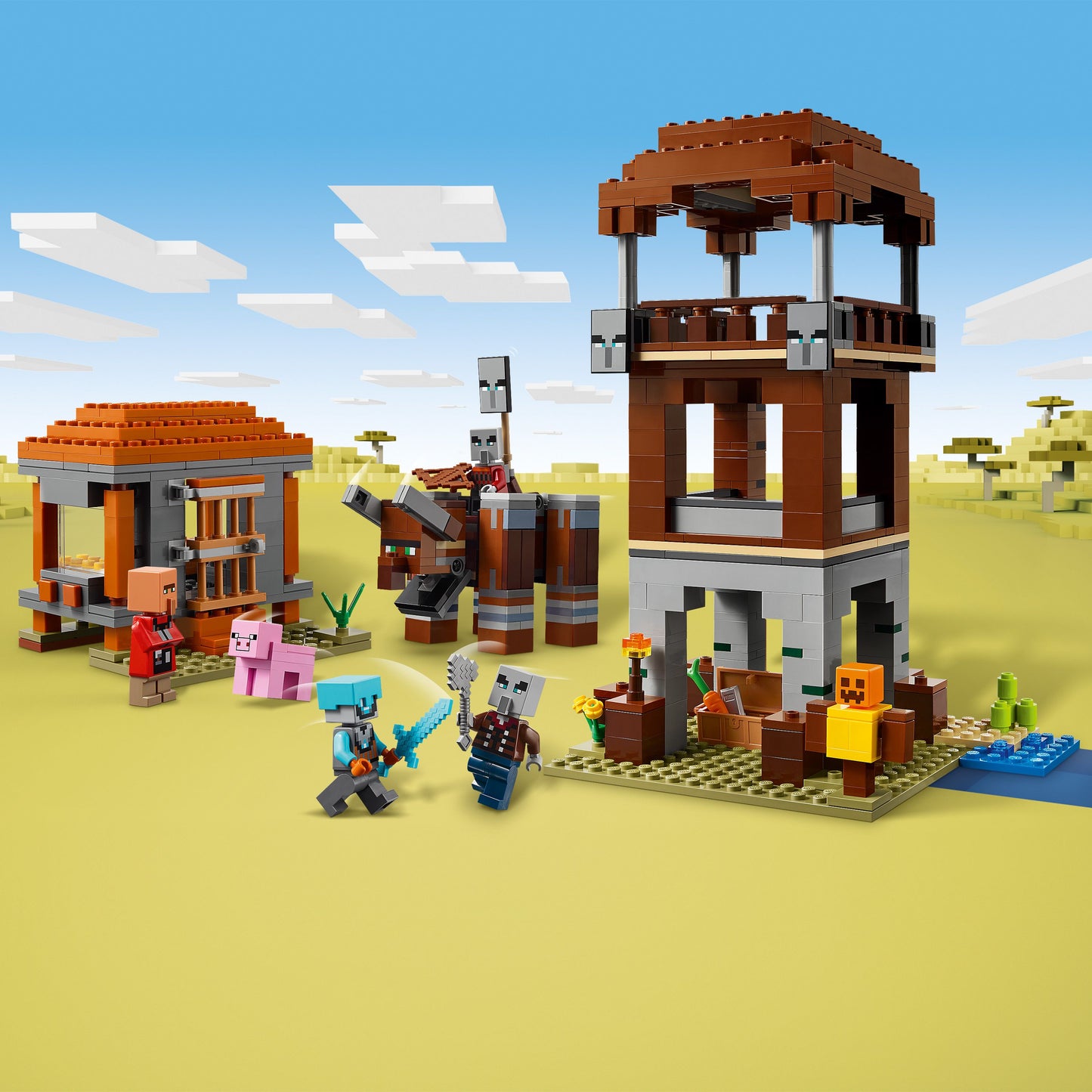 LEGO Minecraft: The Pillager Outpost and Ravager (21278)