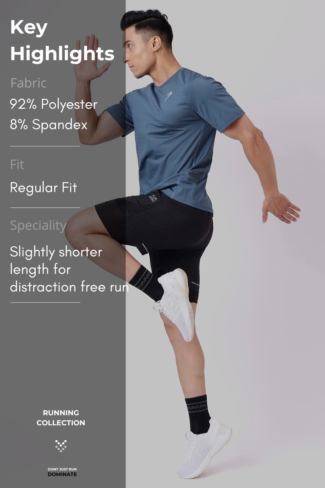 Ember Running T-shirt Light Blue