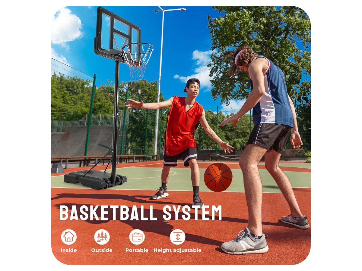 Basketball Hoop with stand height adjustable Hoop 3.05m