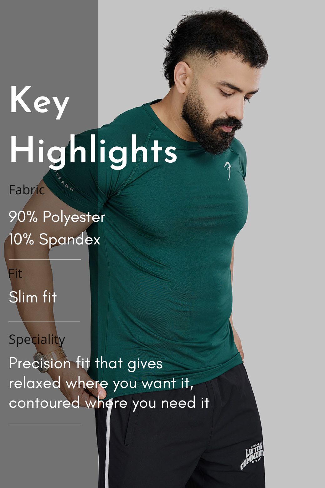 Urban T-shirt Emerald Green