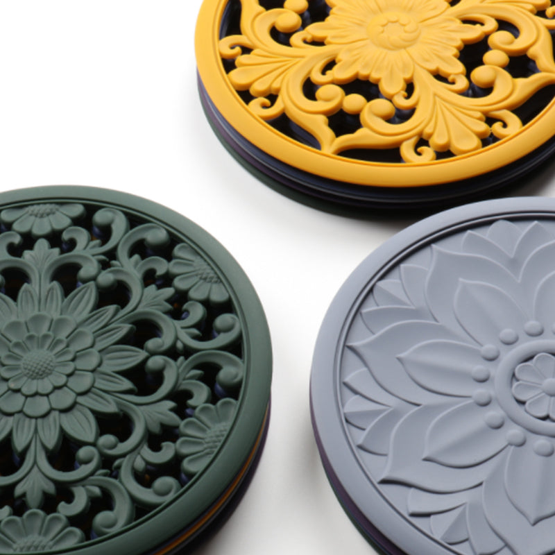3 pcs Silicone Trivet Mats Multi-Purpose Heat Resistant Silicone