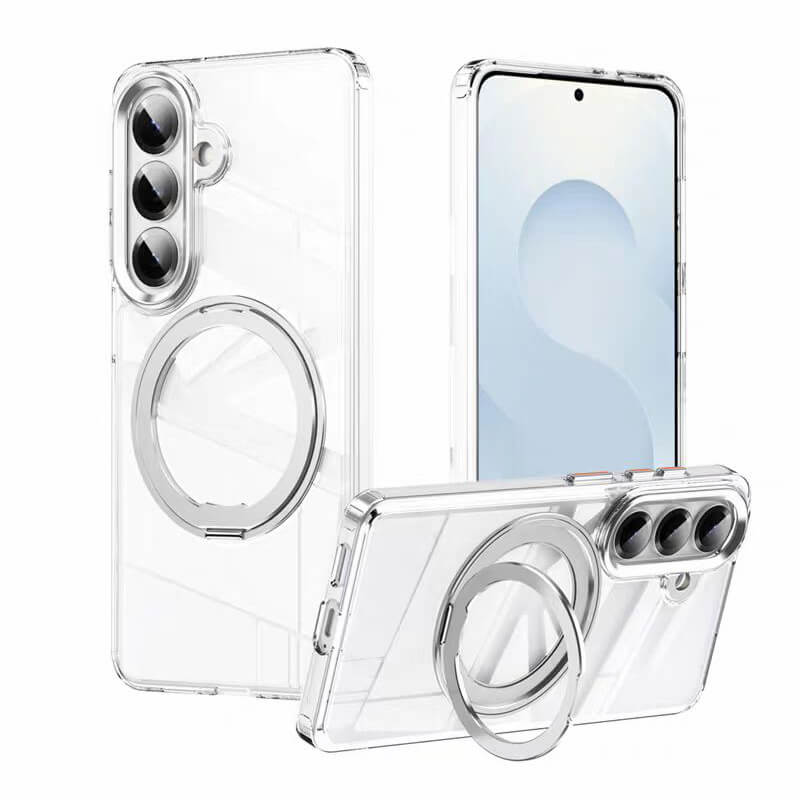 Compatible with Samsung S26 Ultra 2026 360° Rotating Ring Stand Magsafe Phone Case