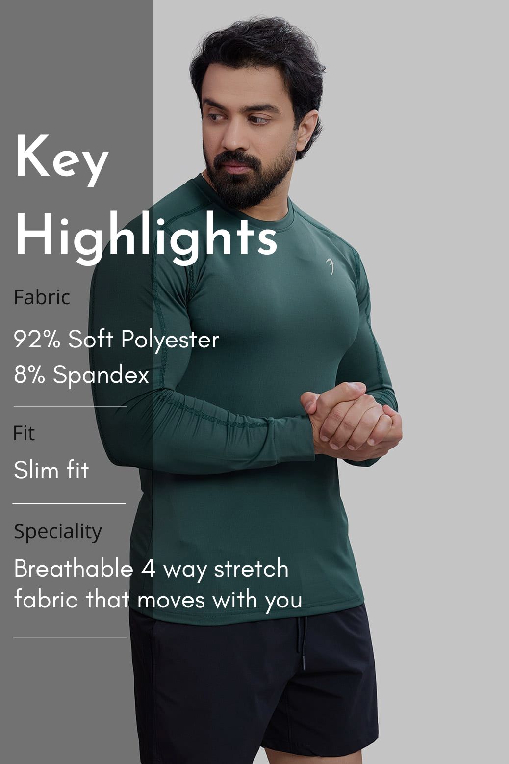 Rush Fullsleeves T-shirt Forest Green