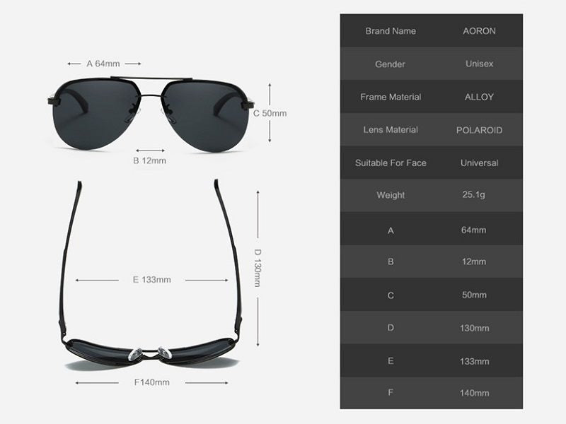 HD Polarized Lens Sunglasses Anti-Blue Ray Hydrophobic