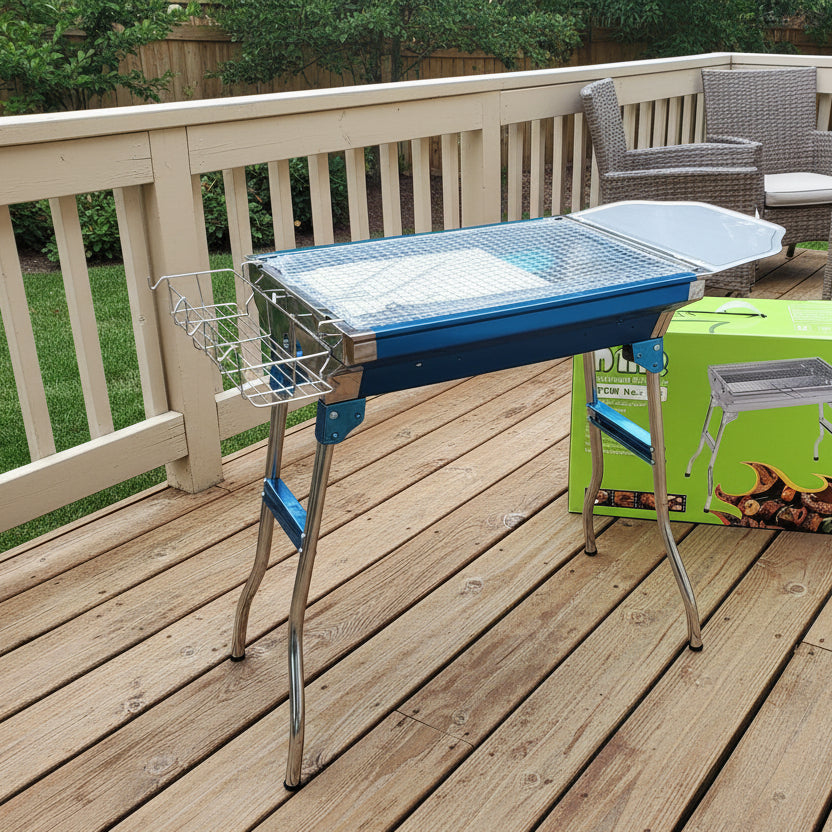 BBQ Stove Foldable Stainless Steel Charcoal BBQ Stove Grill