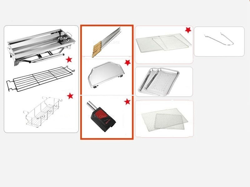 Foldable Stainless Steel BBQ Stove Grill Combo 2