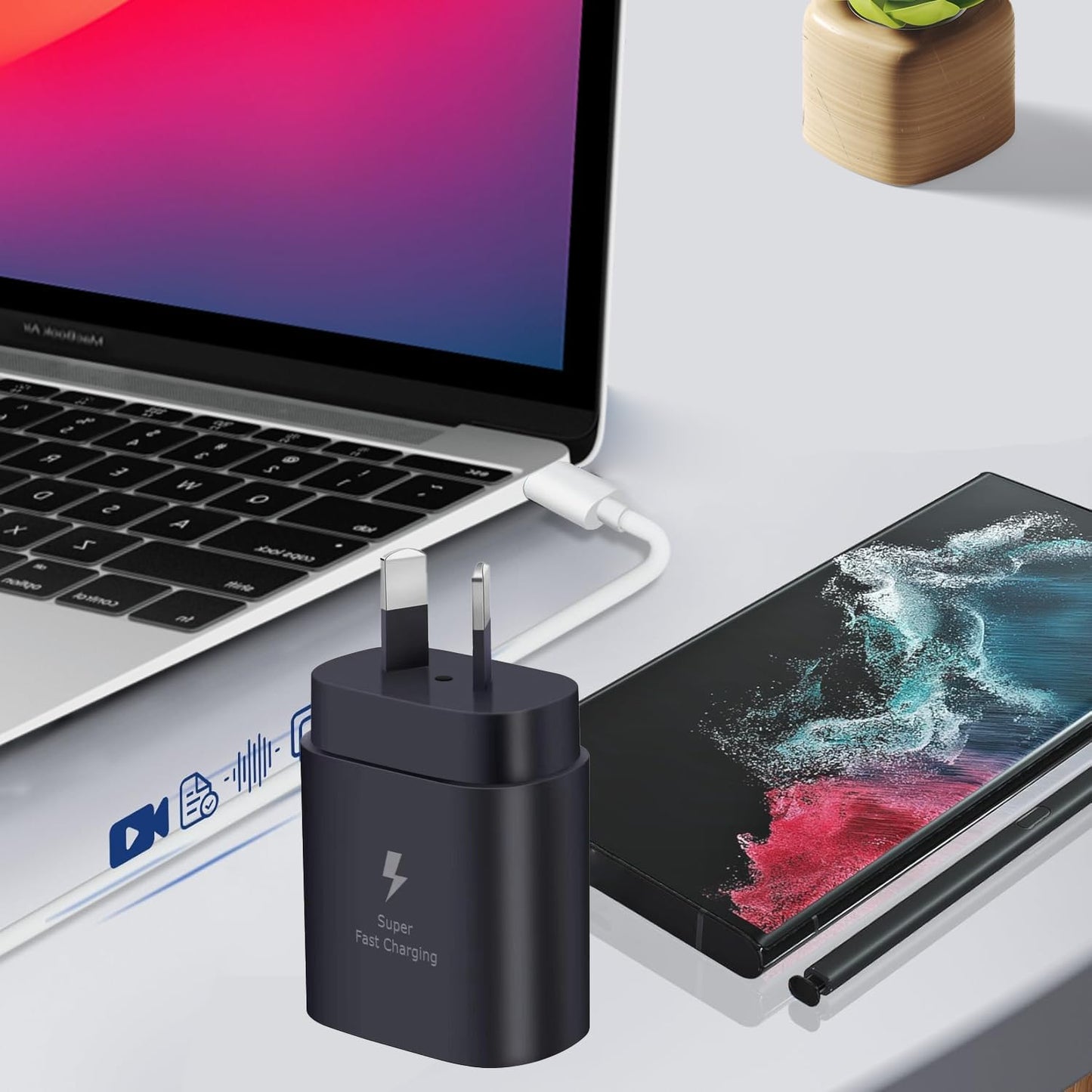 Type C Power Adapter Wall Plug (NZ / AUS)