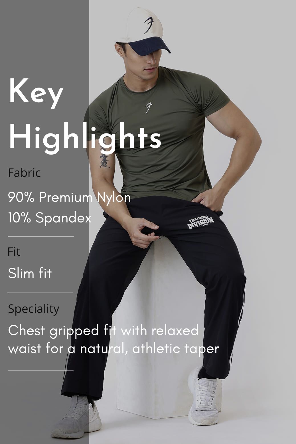 Bare Nylon T-shirt Olive