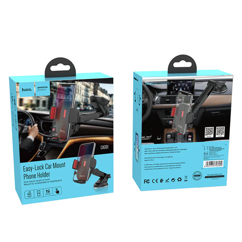 Hoco Easy-Lock Car Mount Phone Holder CAD01