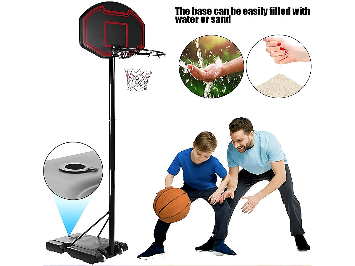 Adjustable Portable Basketball Hoop 2.1 M