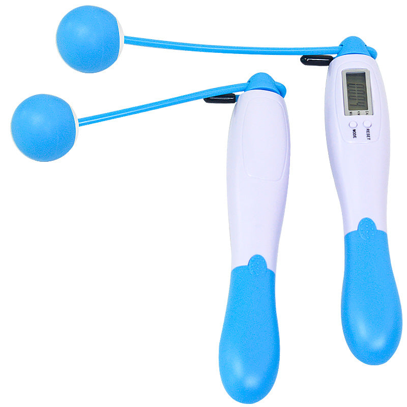 Cordless Skipping Digital Jump Rope (Blue/White)