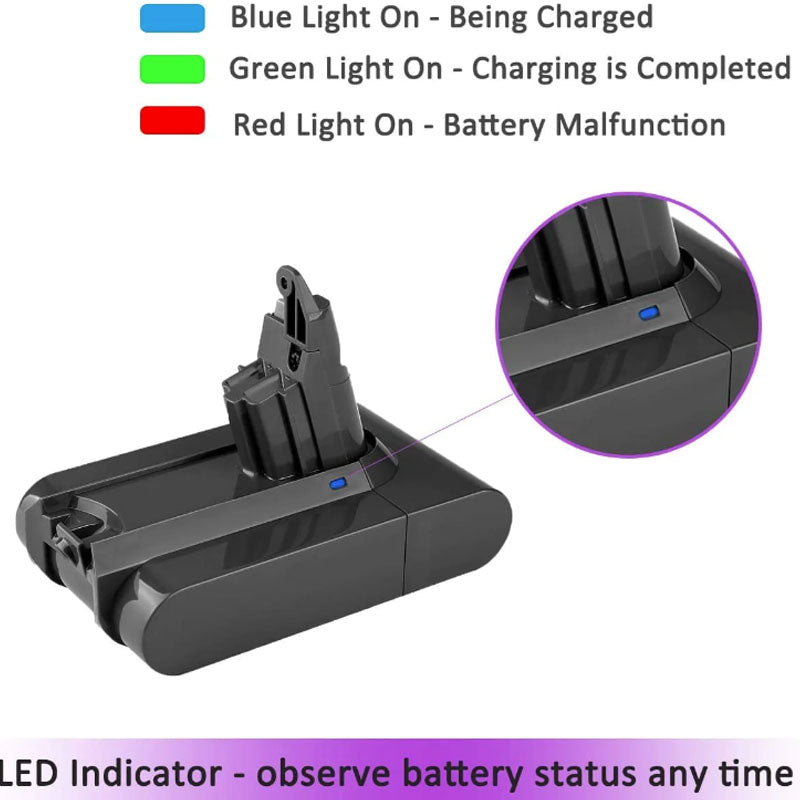 Dyson V6 Battery 2500mAh Replacement