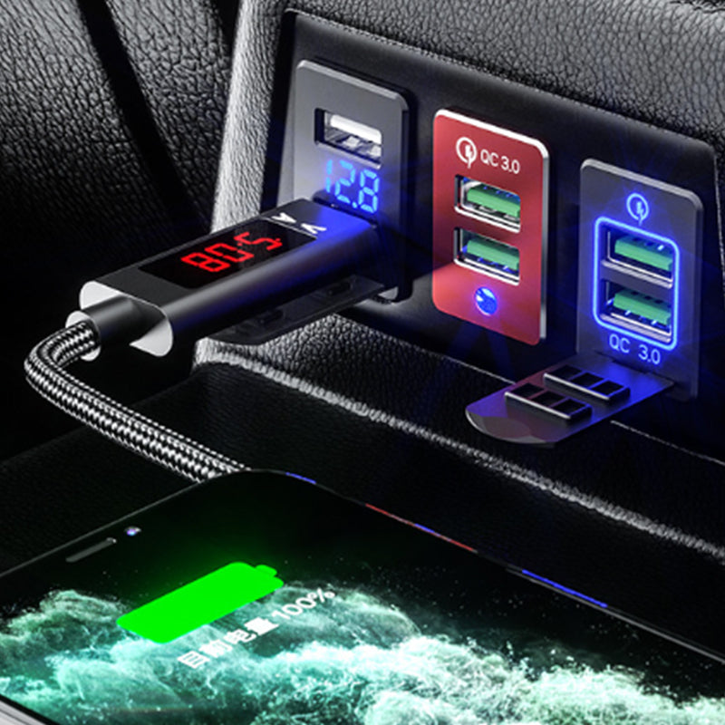 Car Charger QC3.0 Fast Charge for Toyota Dual USB Port Socket Fast Charging