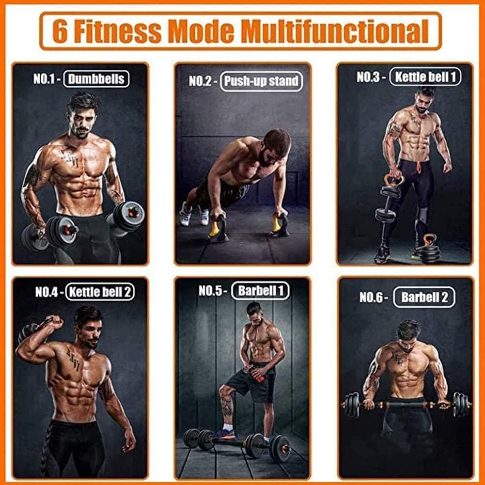 Adjustable Dumbbells Set 30KG with Barbell