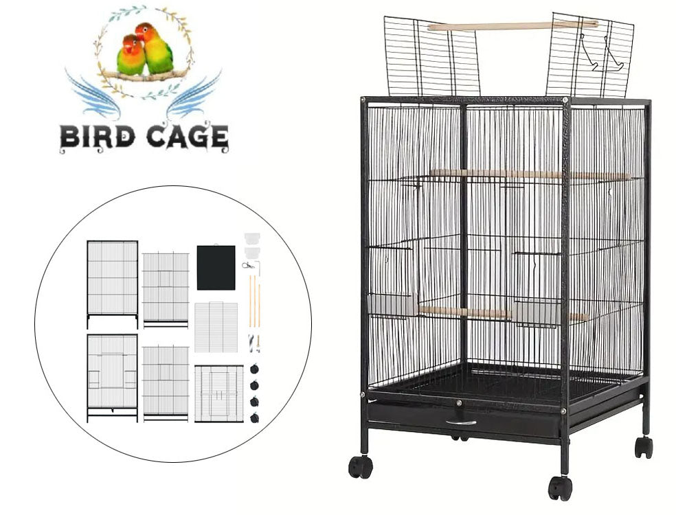 Bird Cage Parrot Aviary Perch Carrier