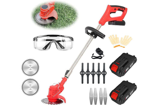 Cordless Push Weed Eater and Grass Trimmer Lawn Mower