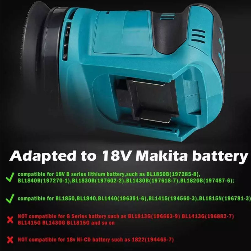 Orbital Sander 125MM Fits Makita 18V Battery