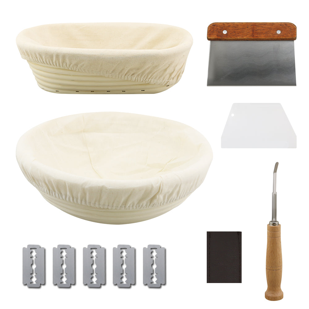 Bread Proofing Basket Set, Banneton Bowl