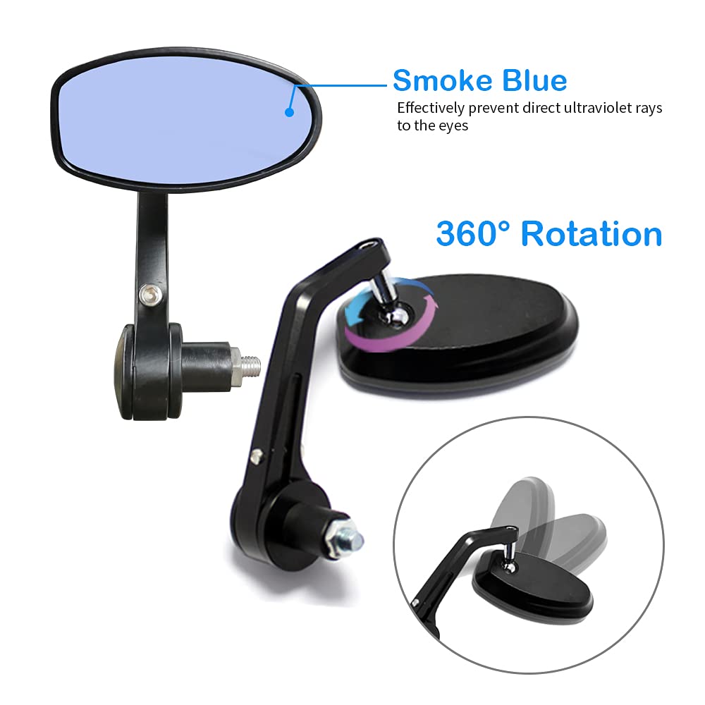 Motorcycle Bar End Mirrors Universal