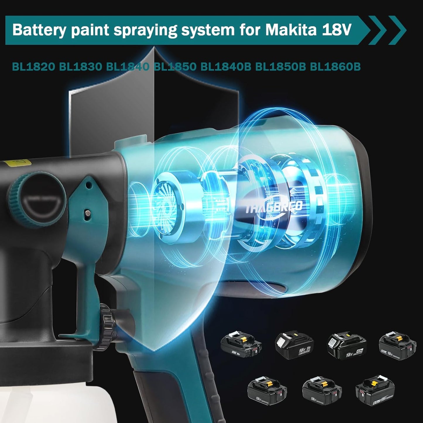 Cordless High Pressure Spray Gun Paint Sprayer