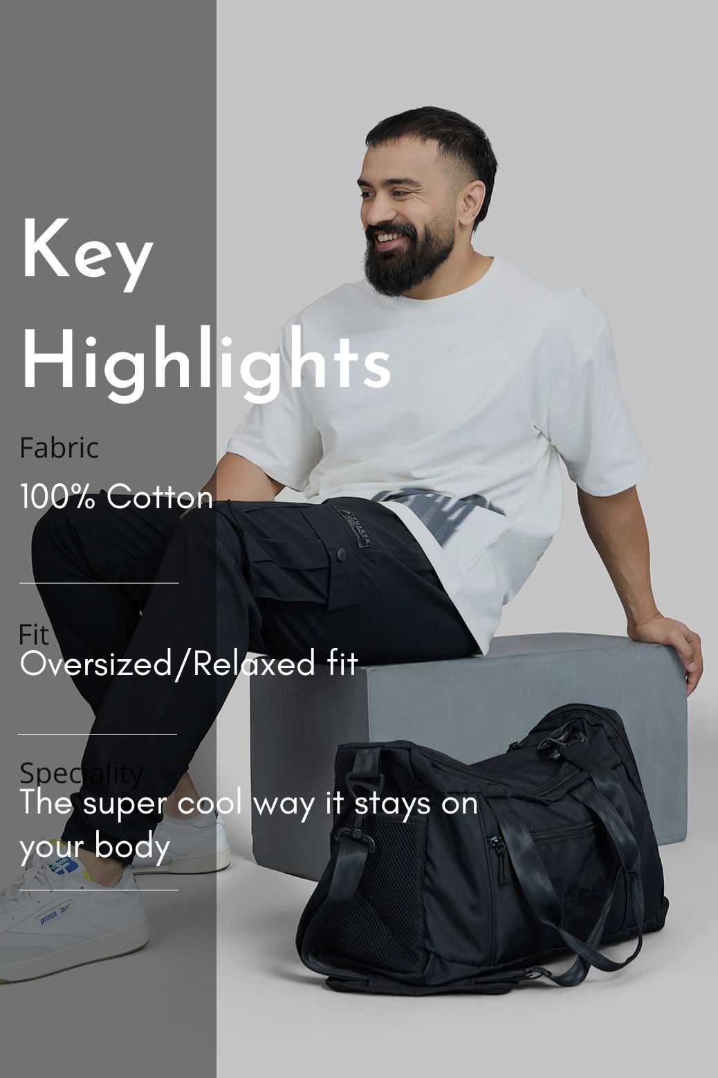 Gorilla Oversized T-shirt White