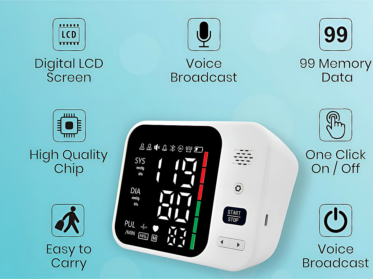 Blood Pressure Monitor Automatic Electronic Digital BP Monitor