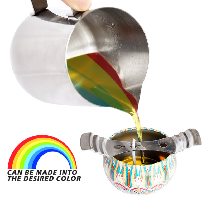 Candle Making Kit with Beeswax Pretty Candle Tins for DIY Candle Making