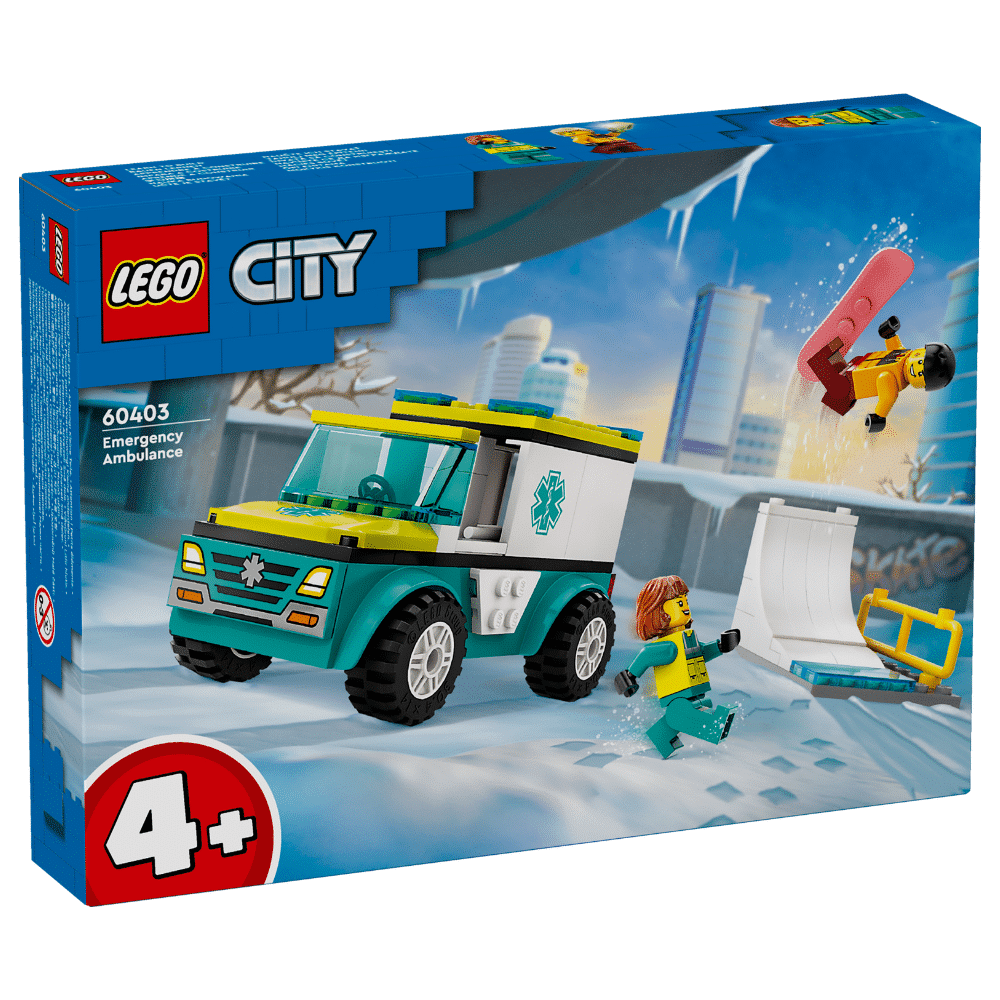 LEGO CITY: Emergency Ambulance and Snowboarder (60403)