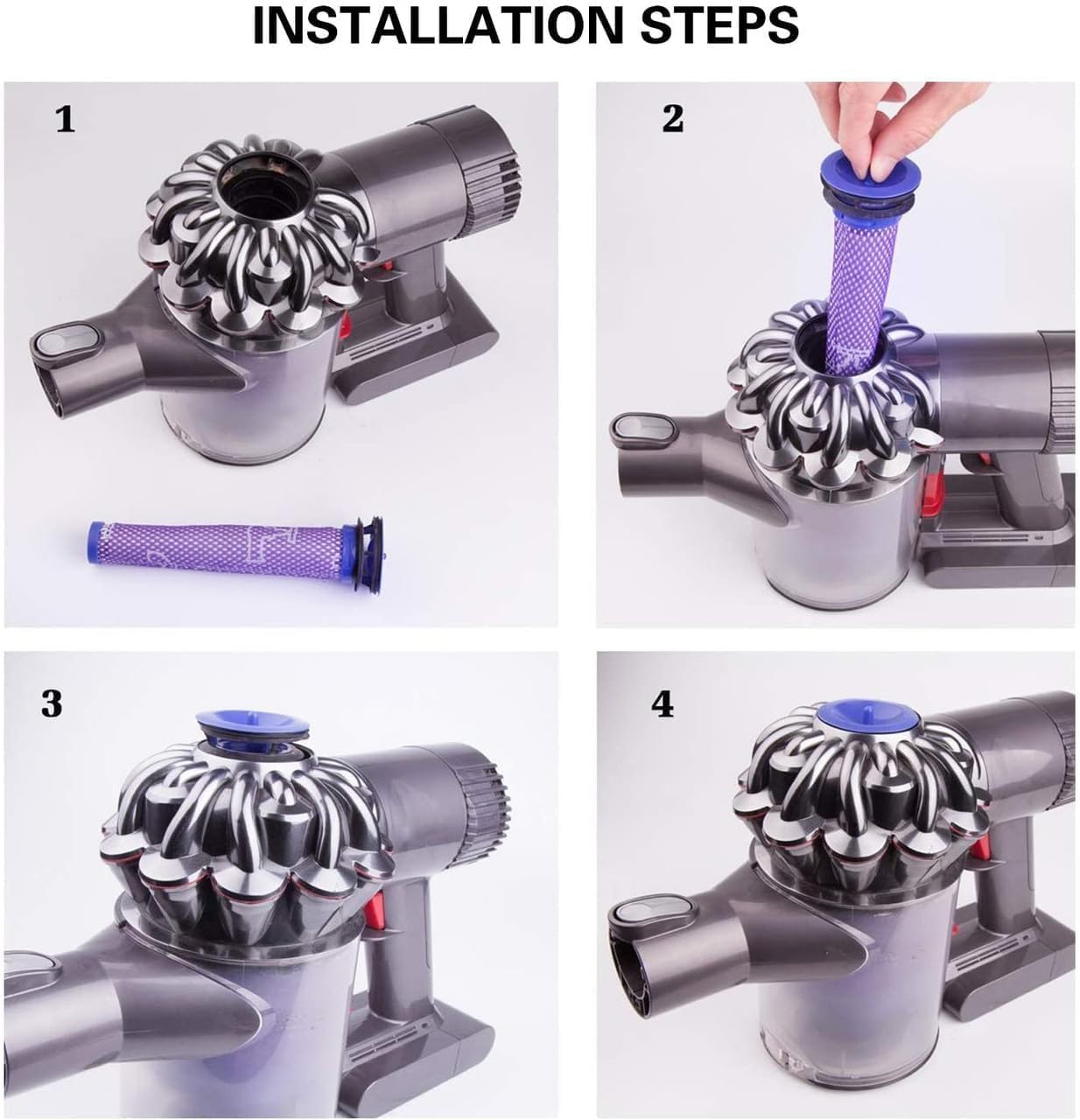 Compatible with Filter for Dyson V6, V7 & V8 Compatible With Replacement Vacuum Cleaner