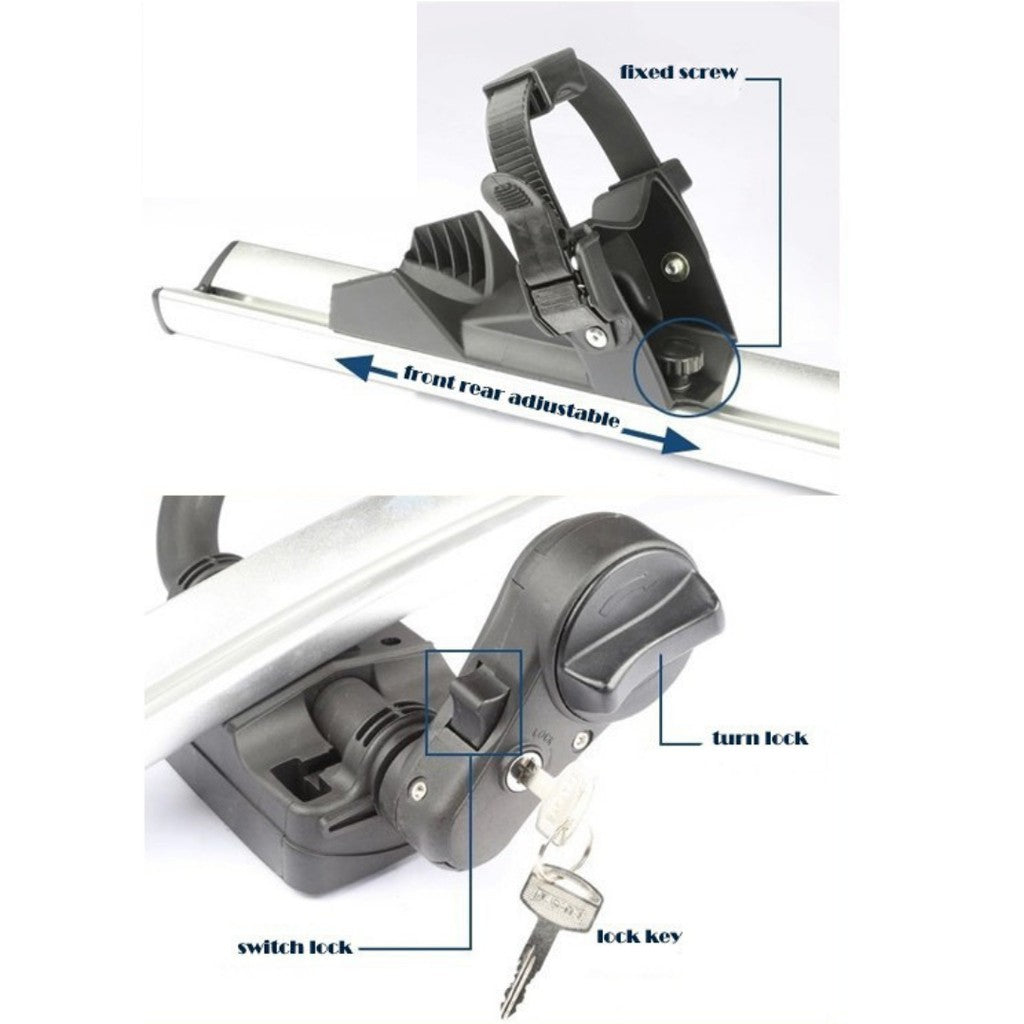 Bike Rack Car Roof Bicycle Carrier 2PCS