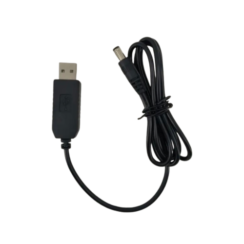 Barrel Jack Power Cable - 12V / 5.5mm x 2.1mm charger (Black) 1m