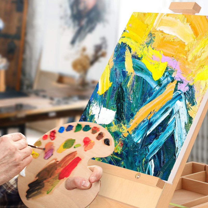 Art Supplies Easel Sketch box Painting Storage Box Adjust Wood Tabletop Easel